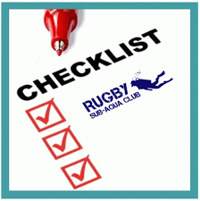 Rugby Divers Checklist